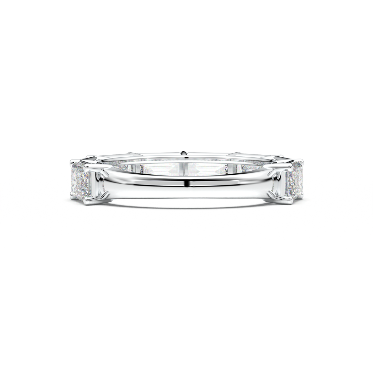 Emerald-Cut Six-Stone Wedding Band
