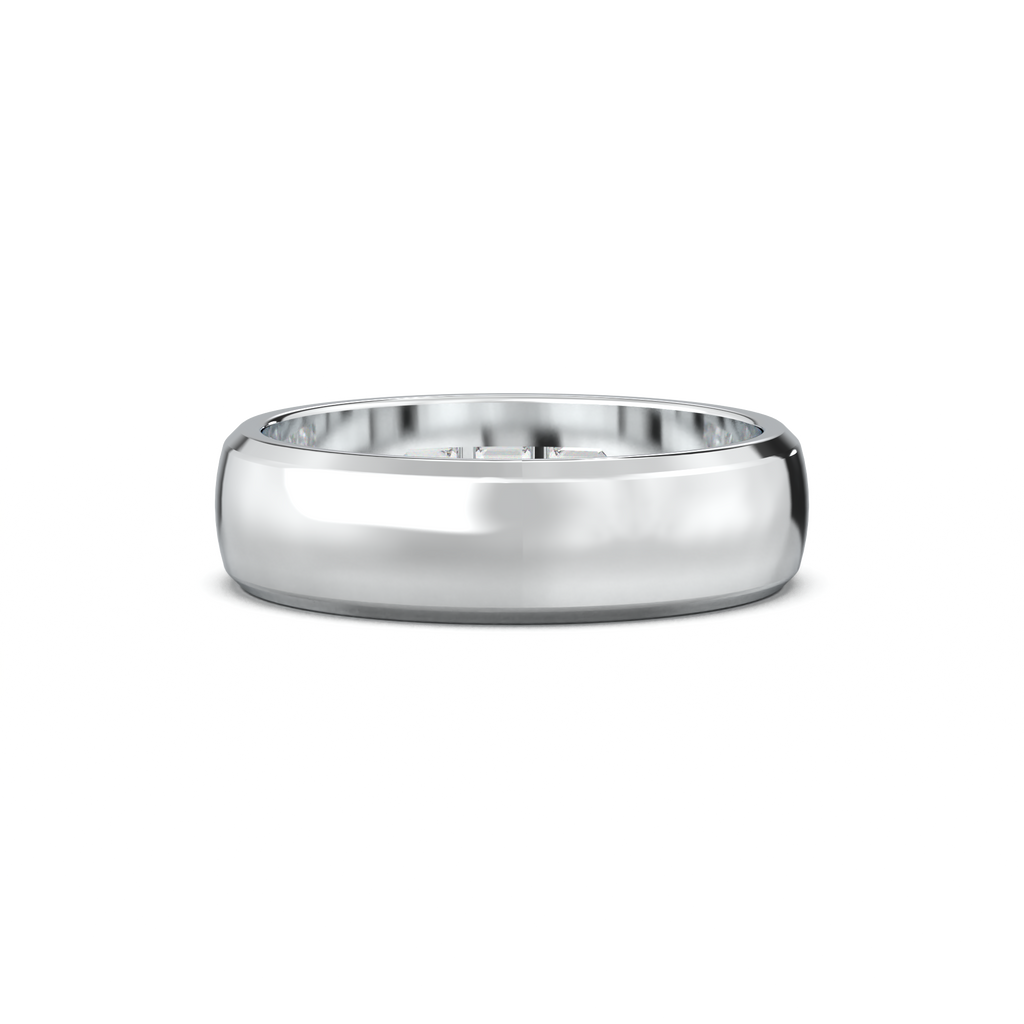 Three-Emerald Inlay Men's Band