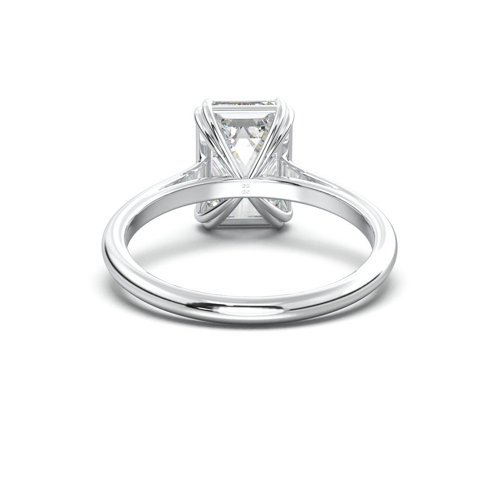 Emerald Solitaire Engagement Ring