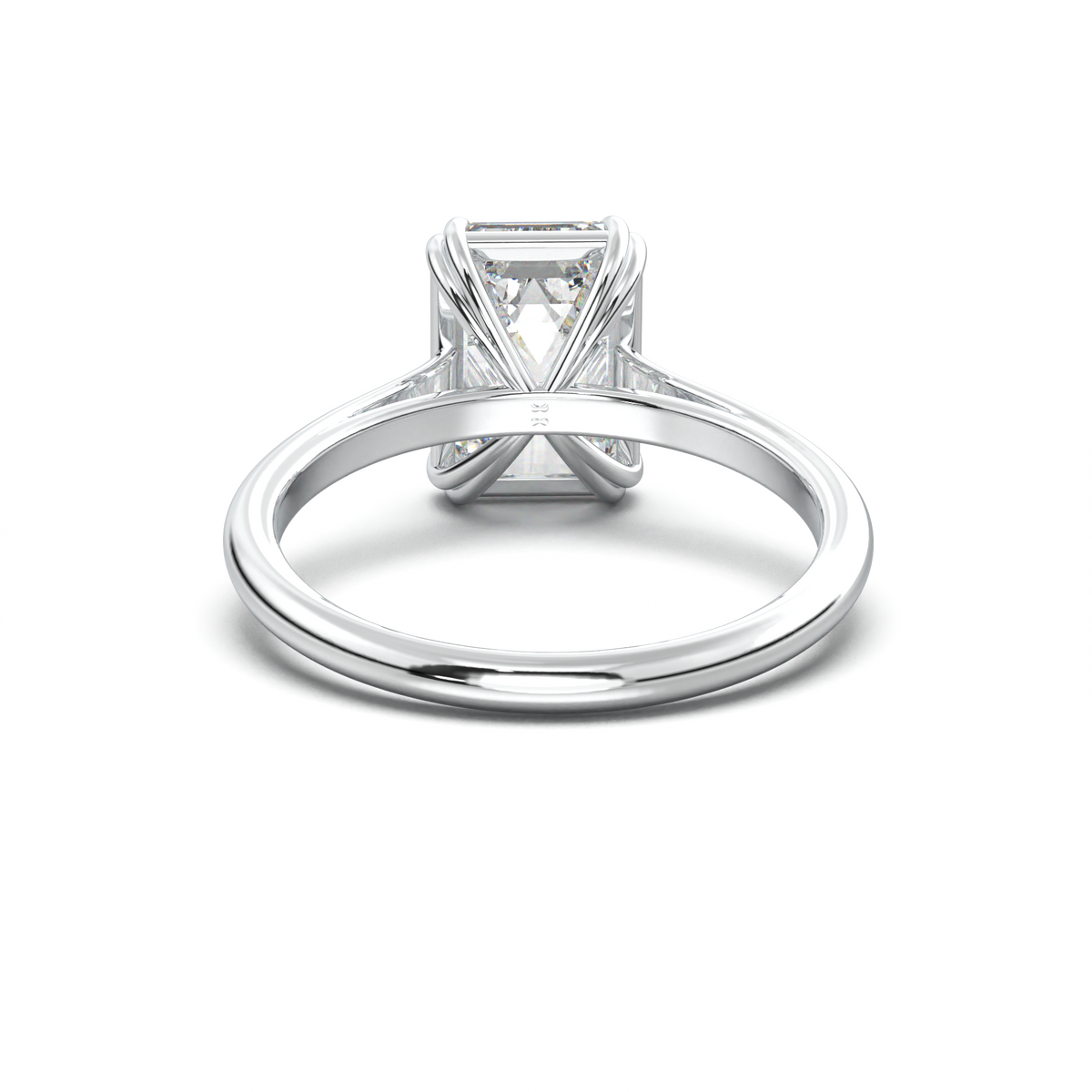 Emerald Solitaire Engagement Ring