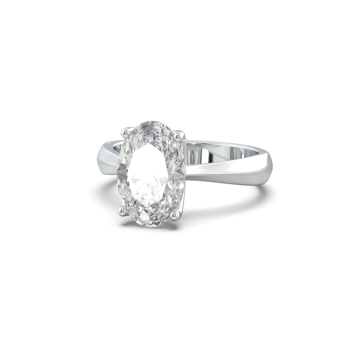 Oval Solitaire Engagement Ring