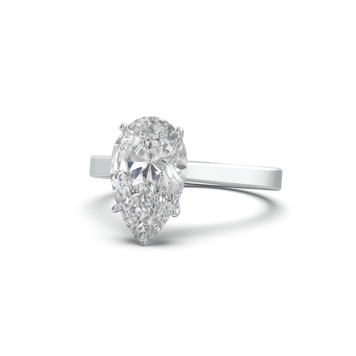 Pear Solitaire Engagement Ring