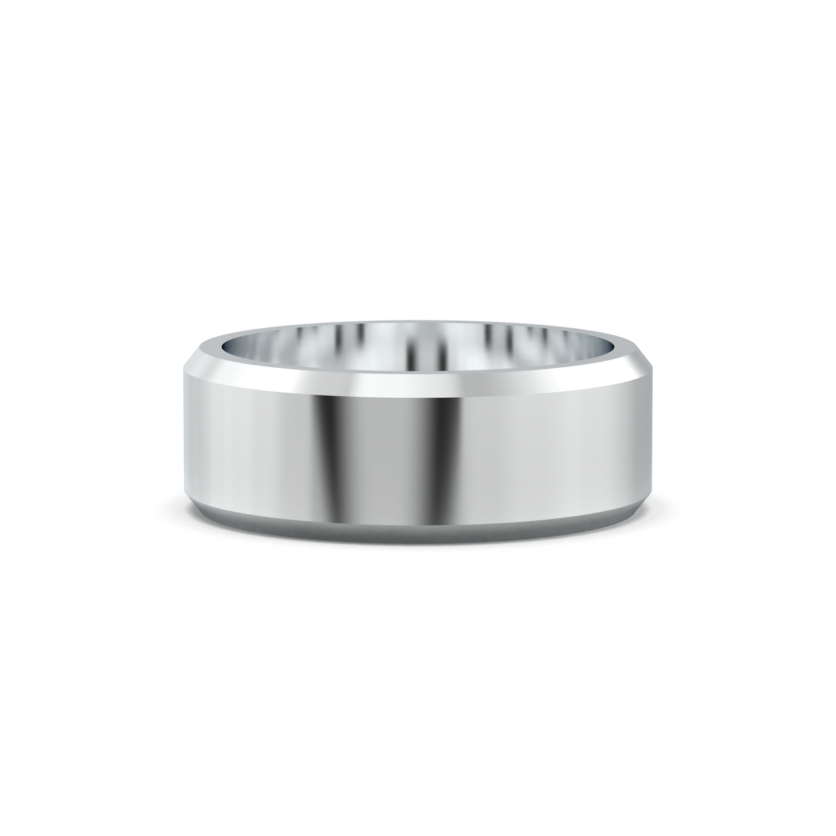 Wide Beveled Men's Band