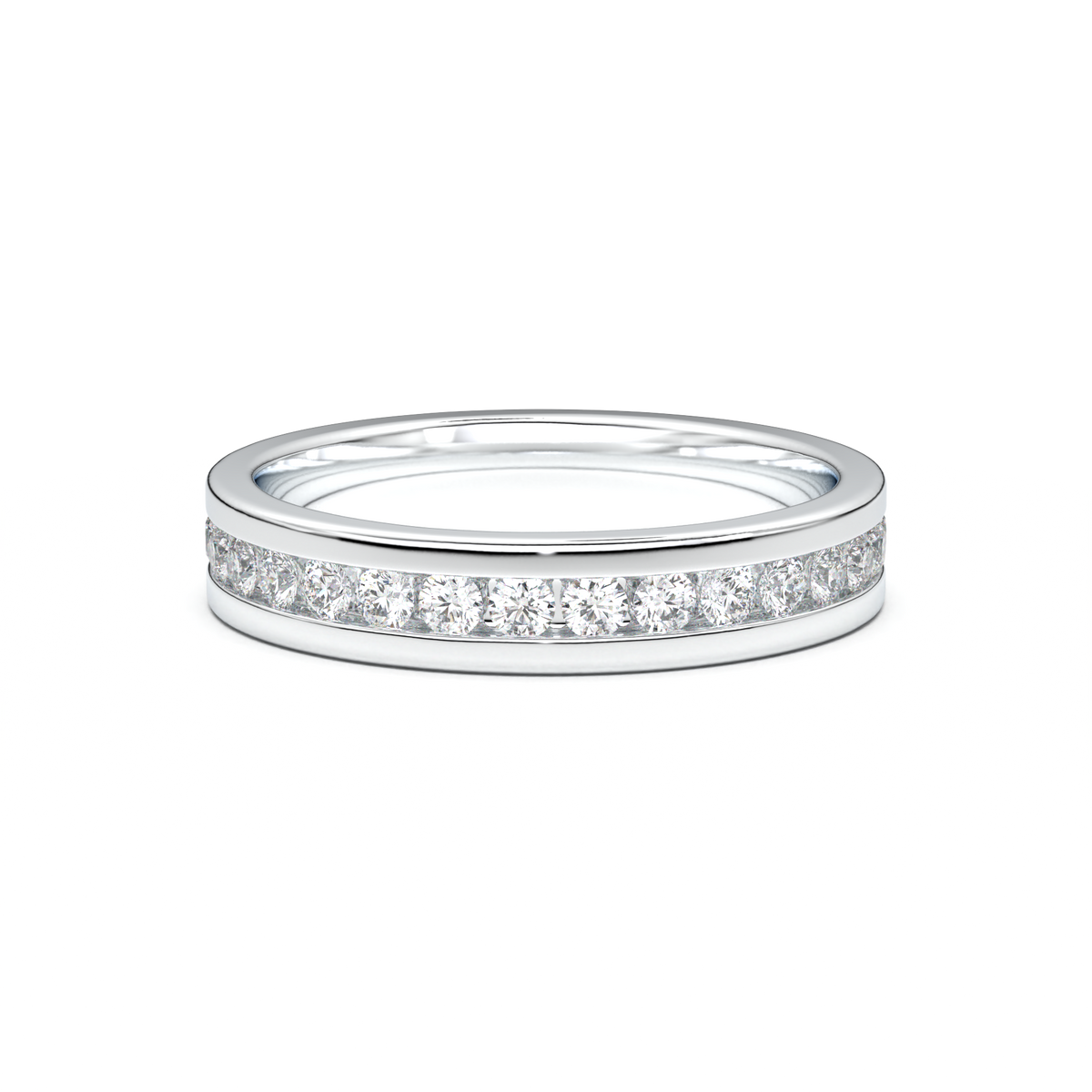 Channel-Set Diamond Men's Band