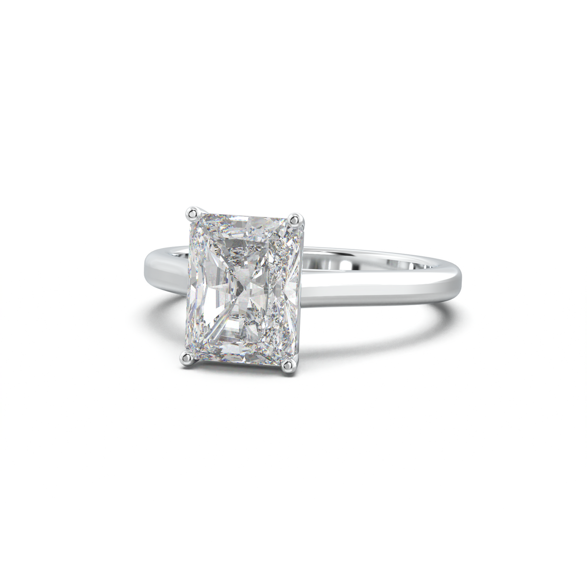 Radiant Solitaire Engagement Ring