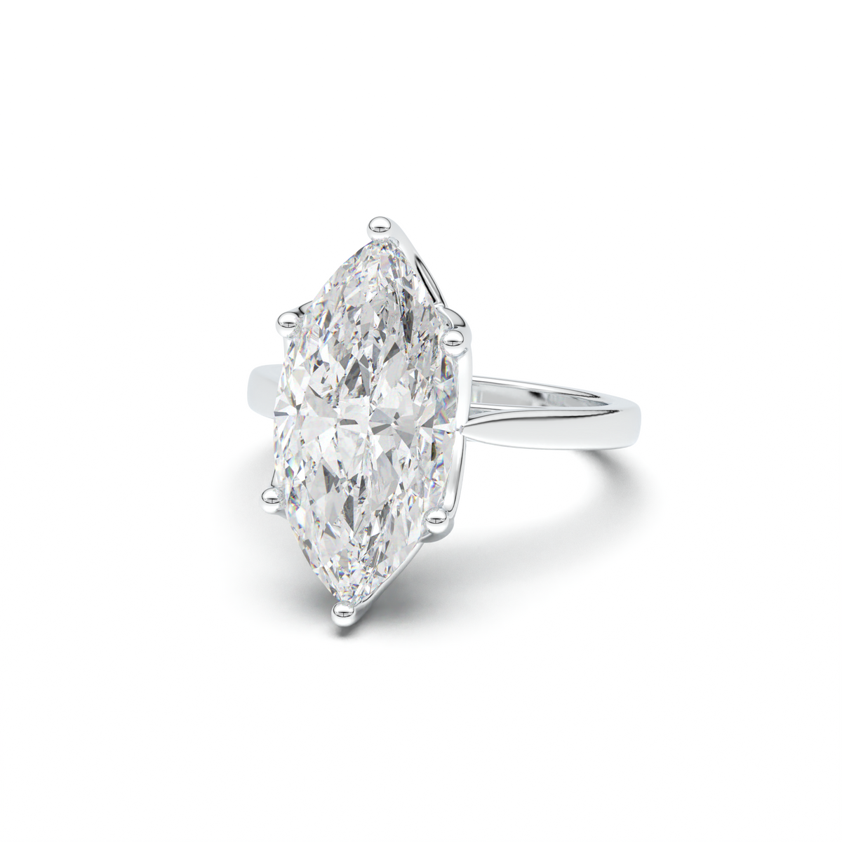 Marquise Solitaire Engagement Ring