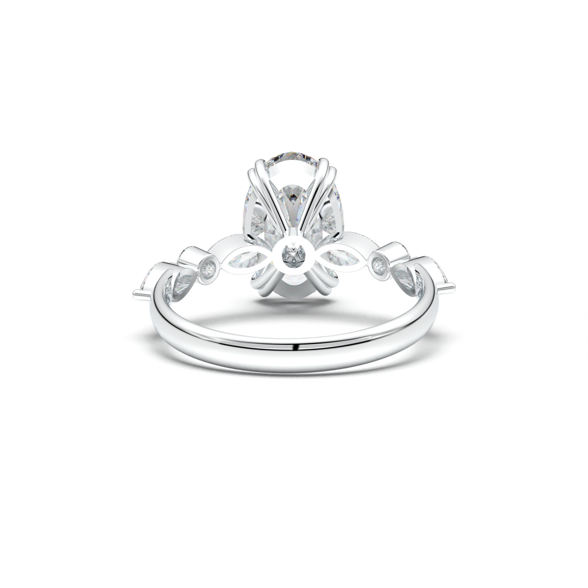 Oval Mixed-Shape Engagement Ring