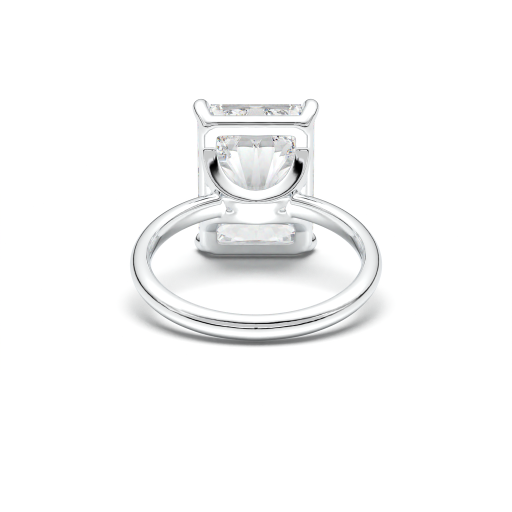 Radiant Solitaire Horseshoe Setting Engagement Ring