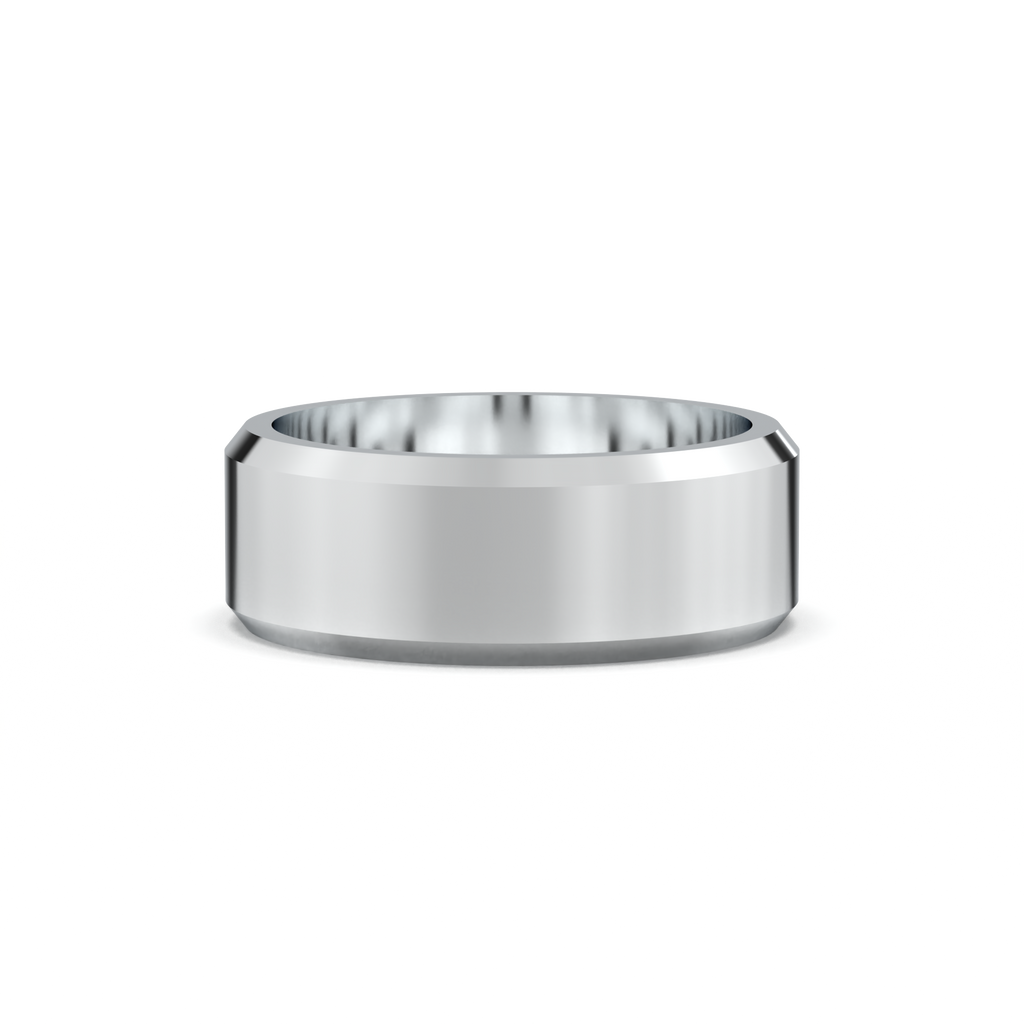 Wide Beveled Men's Band