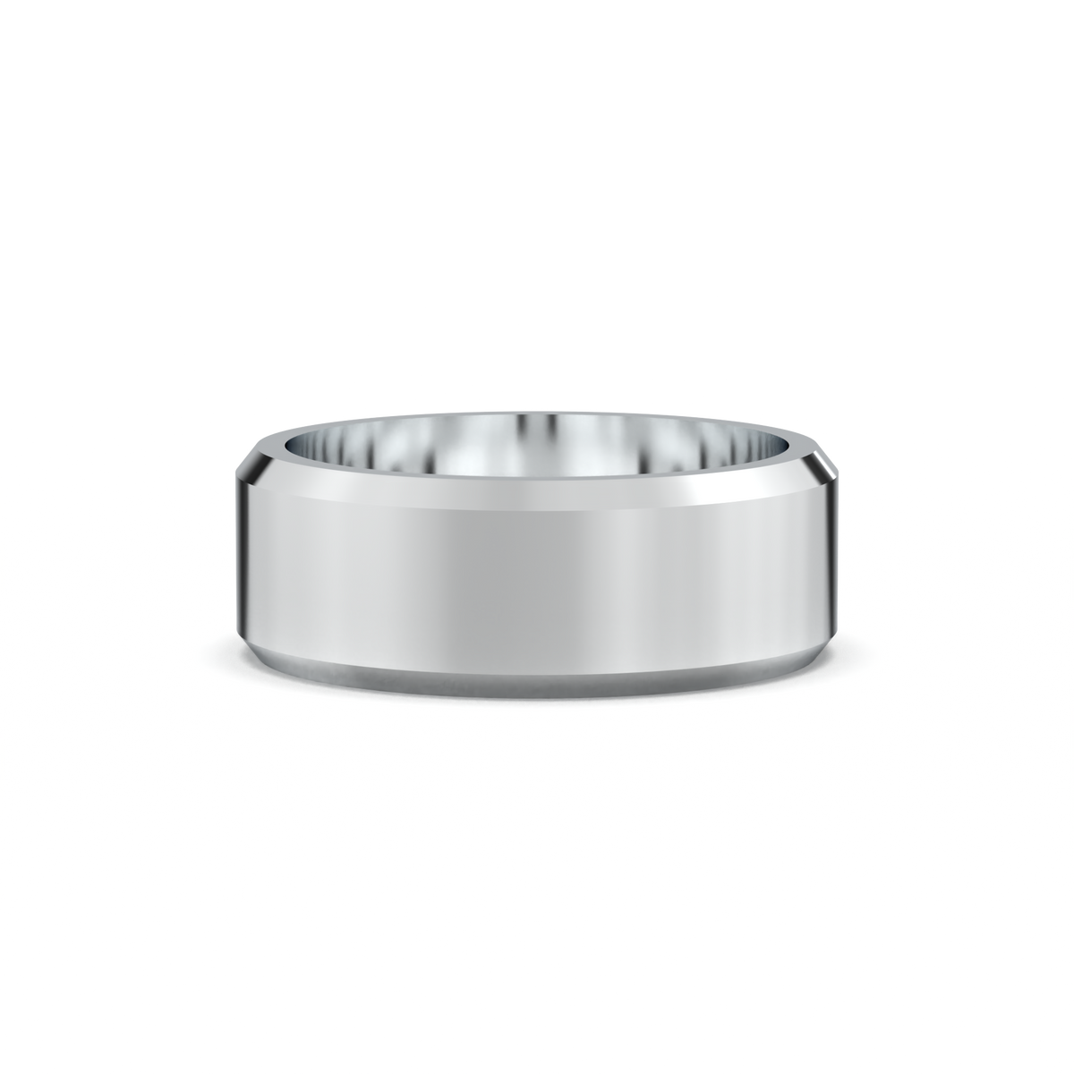 Wide Beveled Men's Band