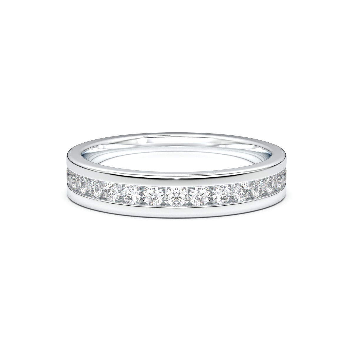 Channel-Set Diamond Men's Band