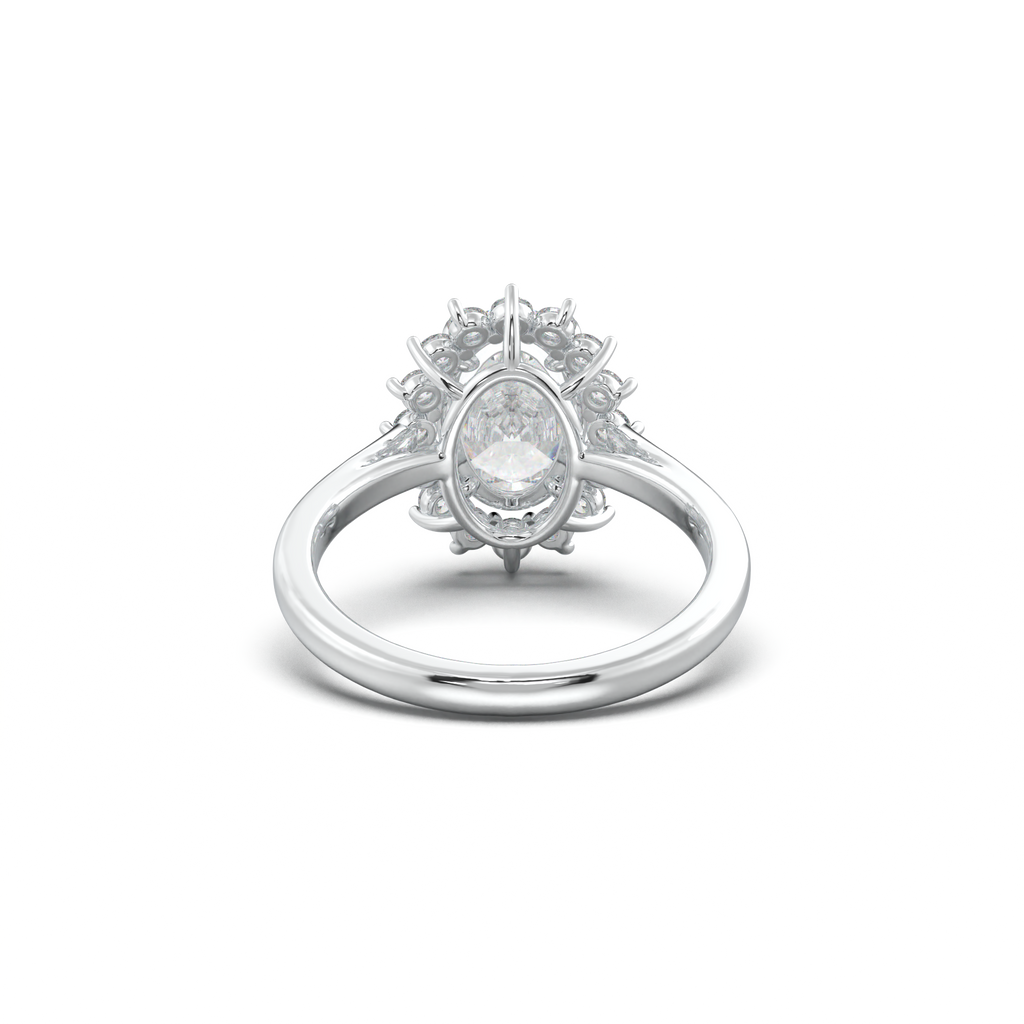 Oval Halo Engagement Ring