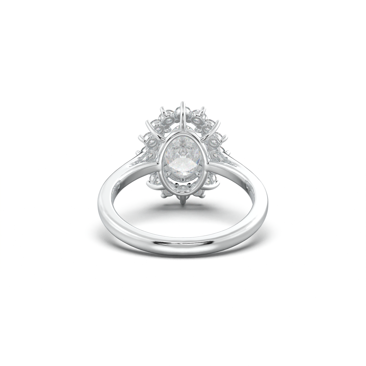 Oval Halo Engagement Ring