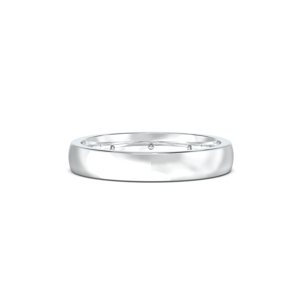 Five-Diamond Flush-Set Men's Band