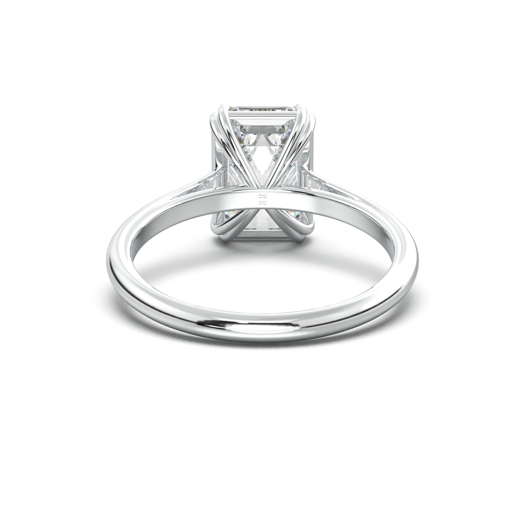 Emerald Solitaire Engagement Ring