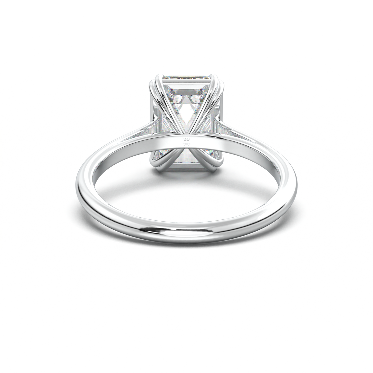 Emerald Solitaire Engagement Ring