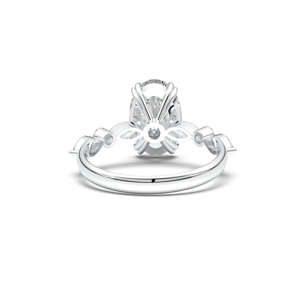 Oval Mixed-Shape Engagement Ring