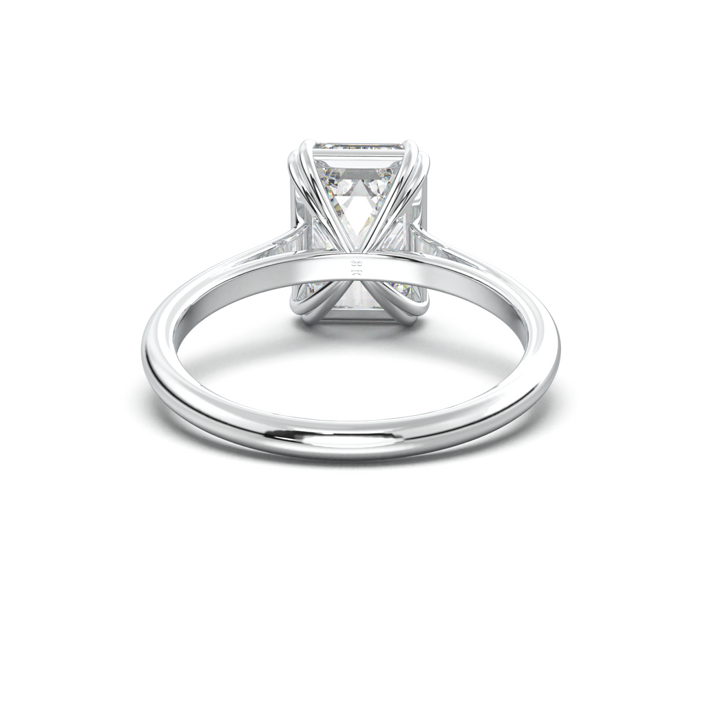 Emerald Solitaire Engagement Ring