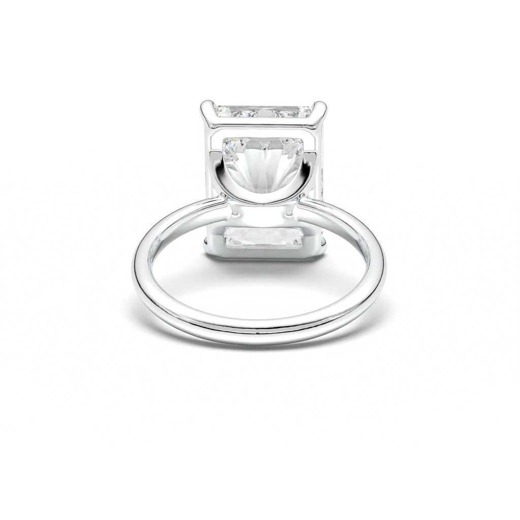 Radiant Solitaire Horseshoe Setting Engagement Ring