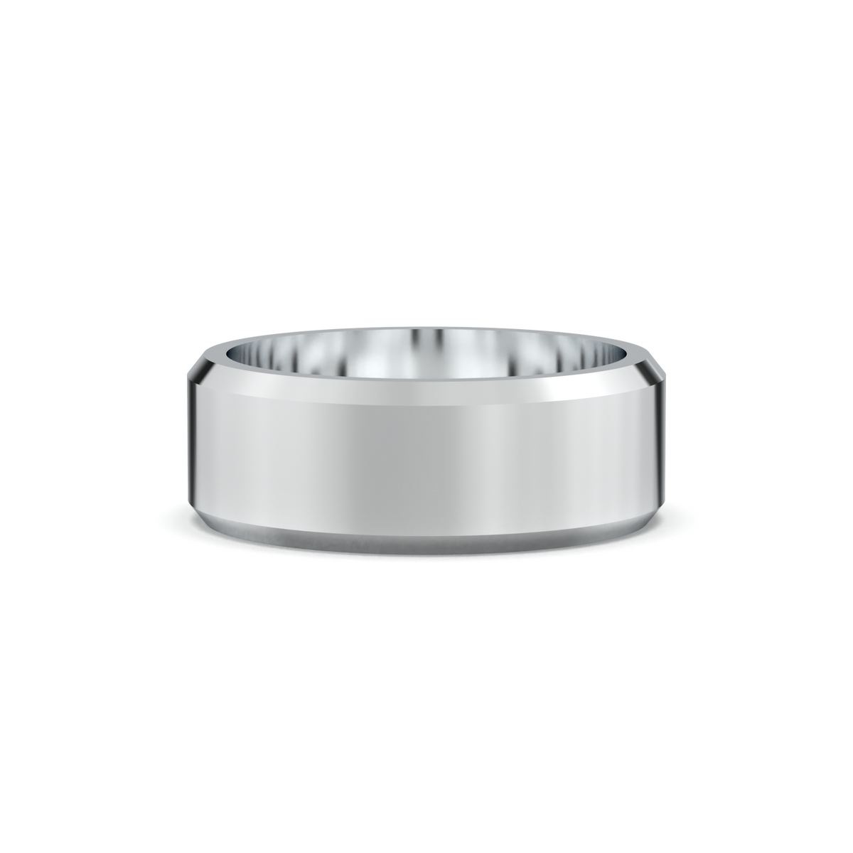 Wide Beveled Men's Band