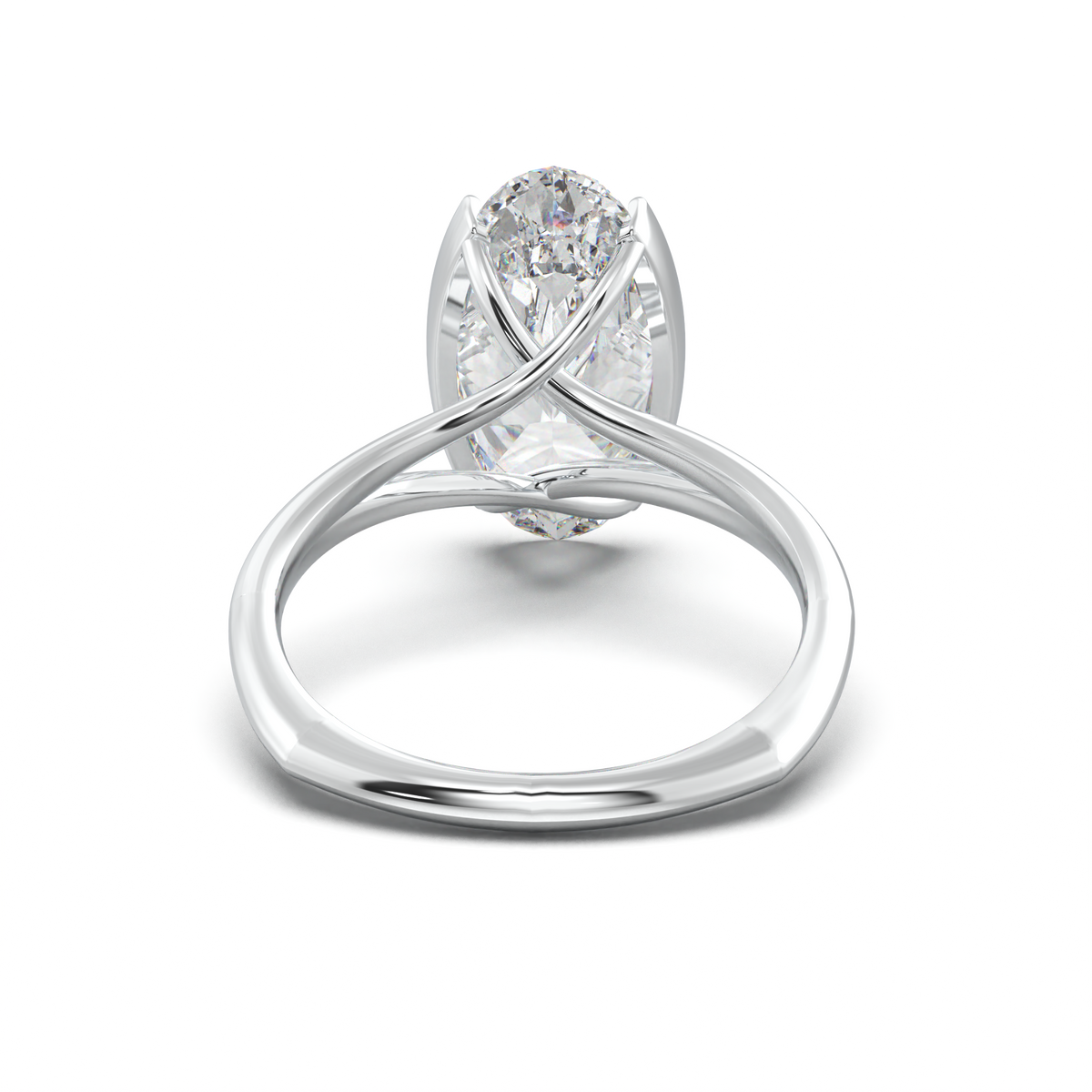 Moval Halo Pavé Engagement Ring
