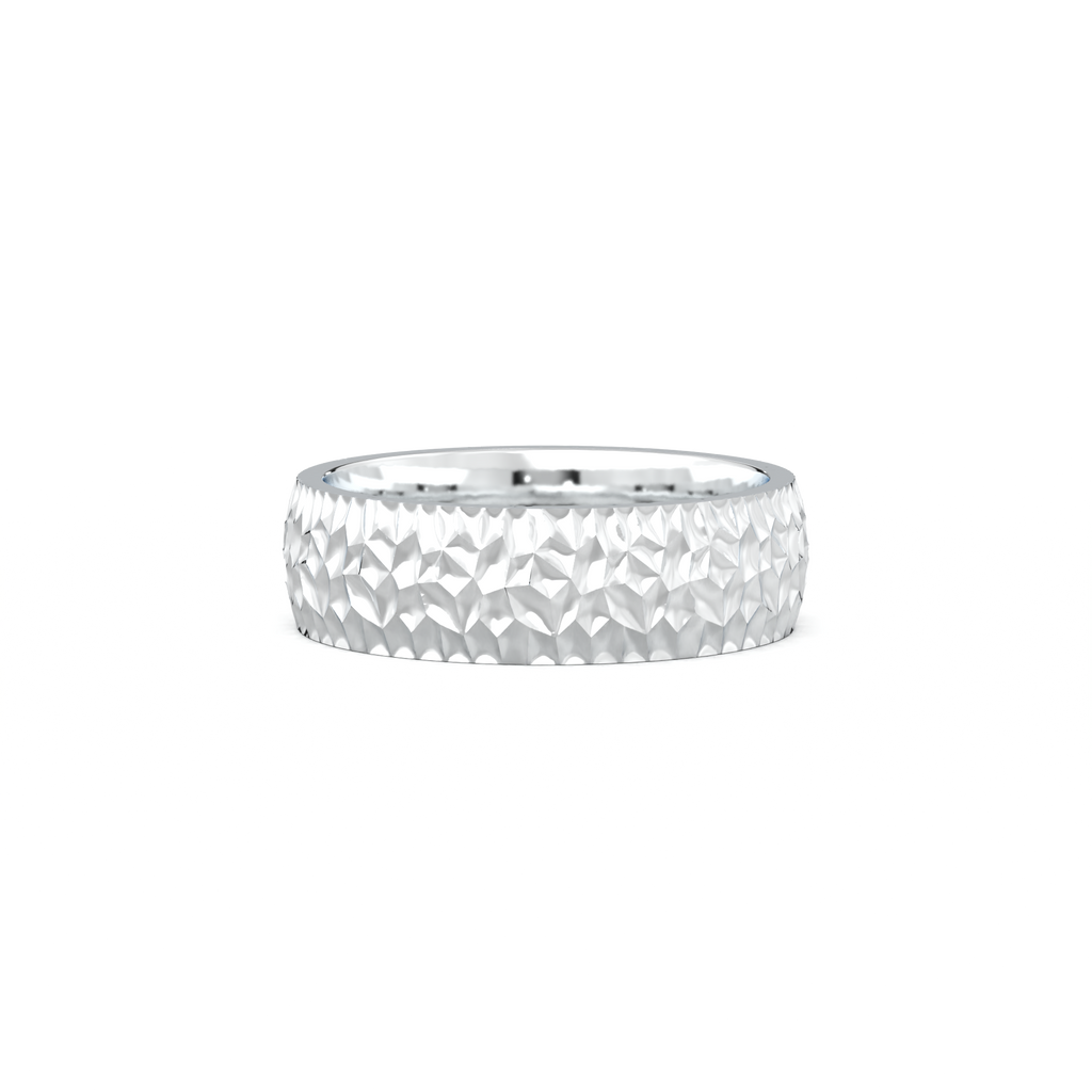 Hammered Texture Men's Band