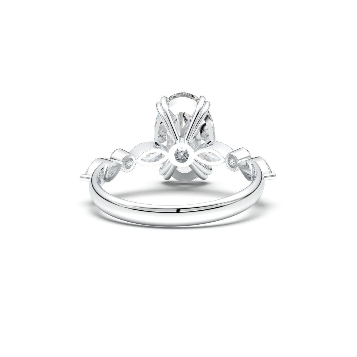Oval Mixed-Shape Engagement Ring