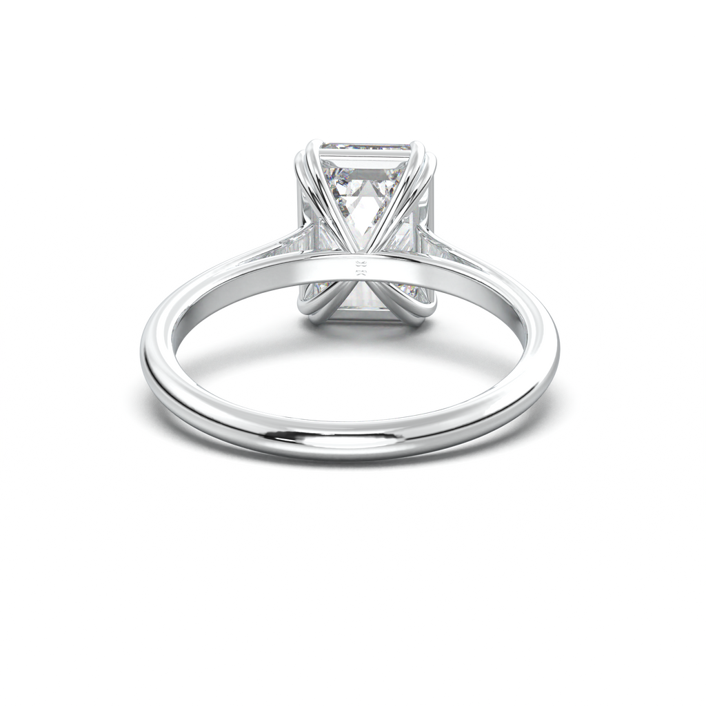 Emerald Solitaire Engagement Ring