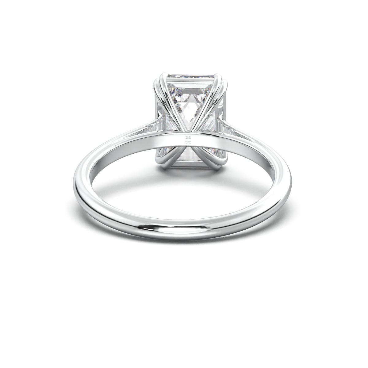 Emerald Solitaire Engagement Ring