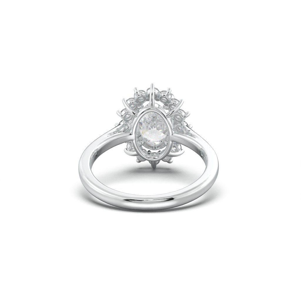 Oval Halo Engagement Ring