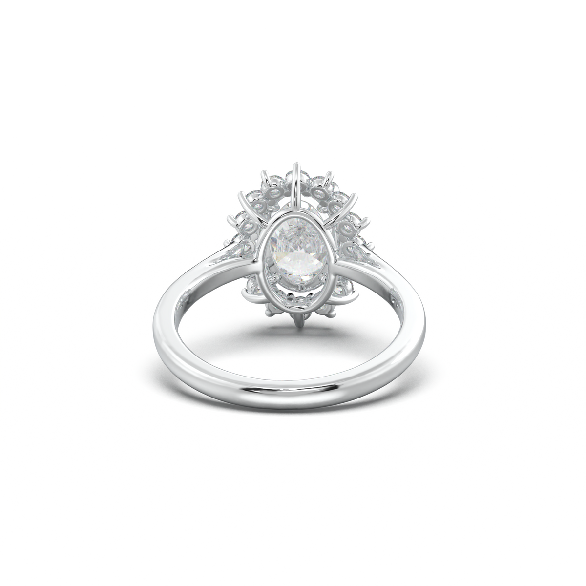 Oval Halo Engagement Ring