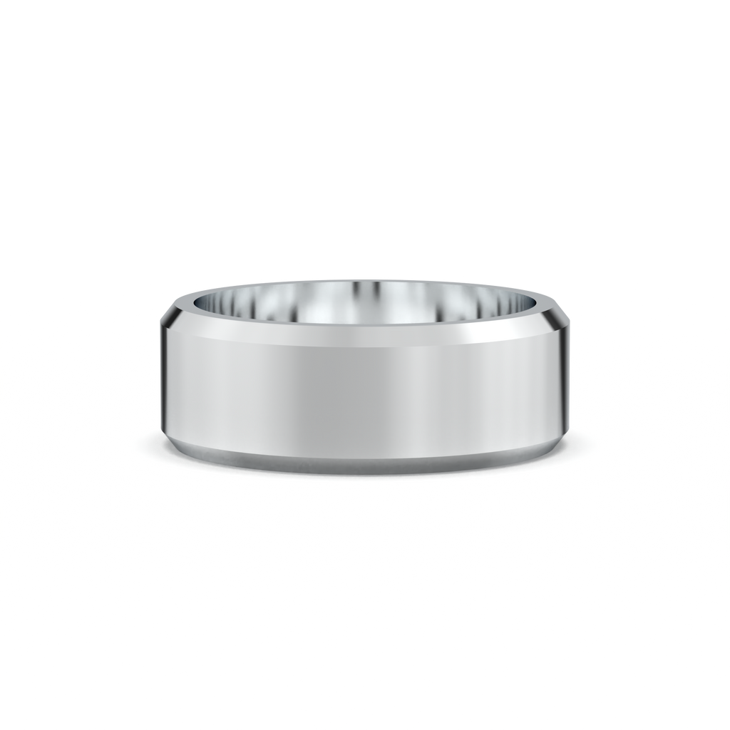 Wide Beveled Men's Band