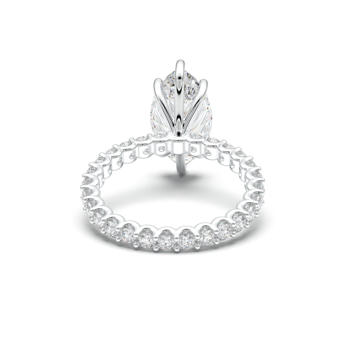 Marquise Pavé Engagement Ring