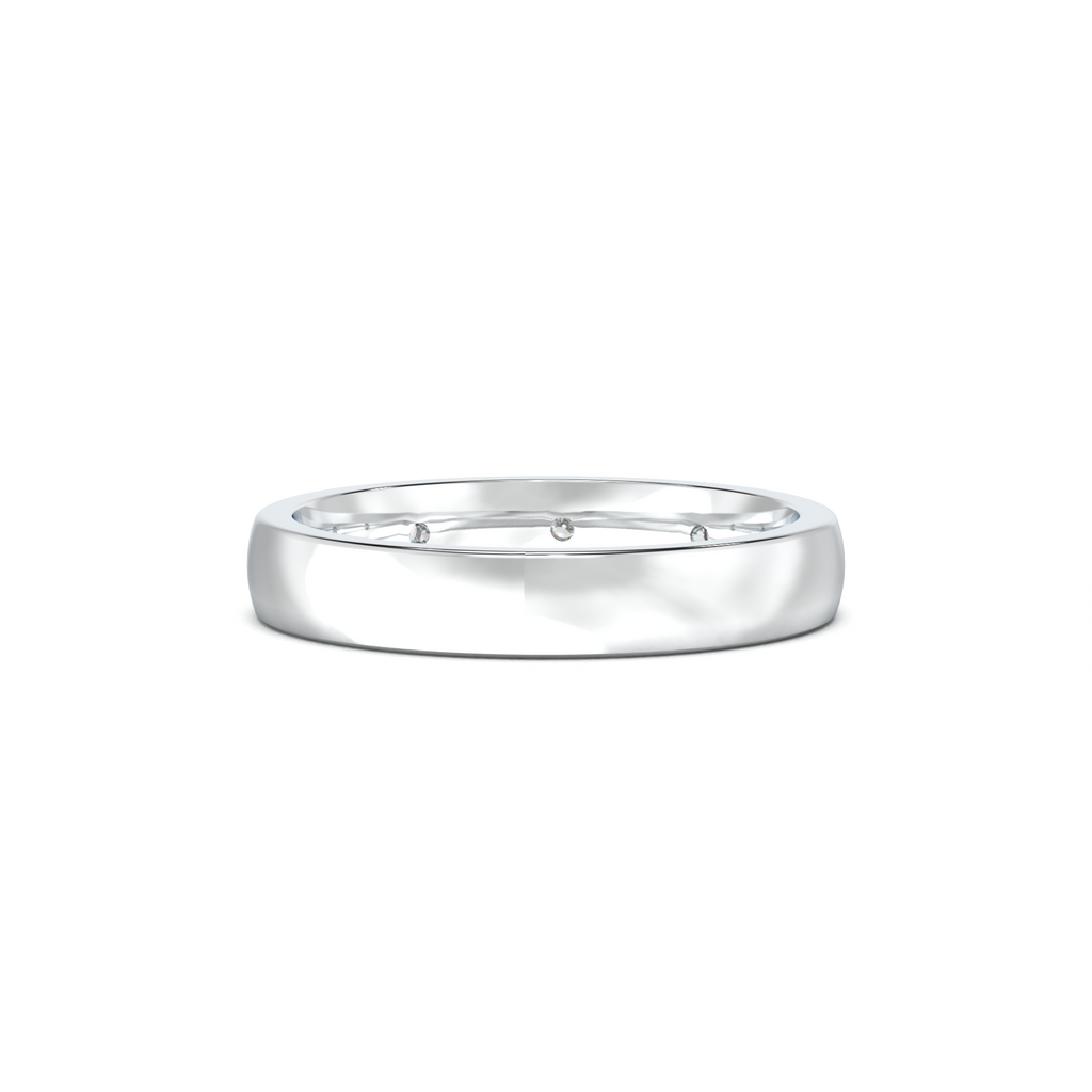 Five-Diamond Flush-Set Men's Band