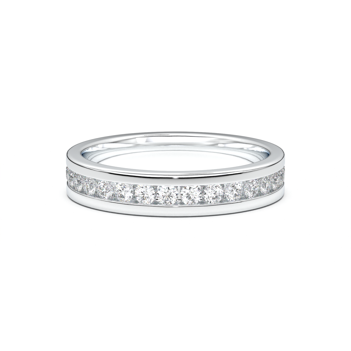 Channel-Set Diamond Men's Band