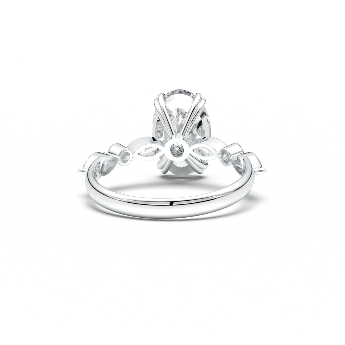 Oval Mixed-Shape Engagement Ring