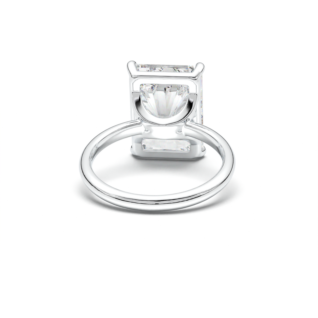 Radiant Solitaire Horseshoe Setting Engagement Ring