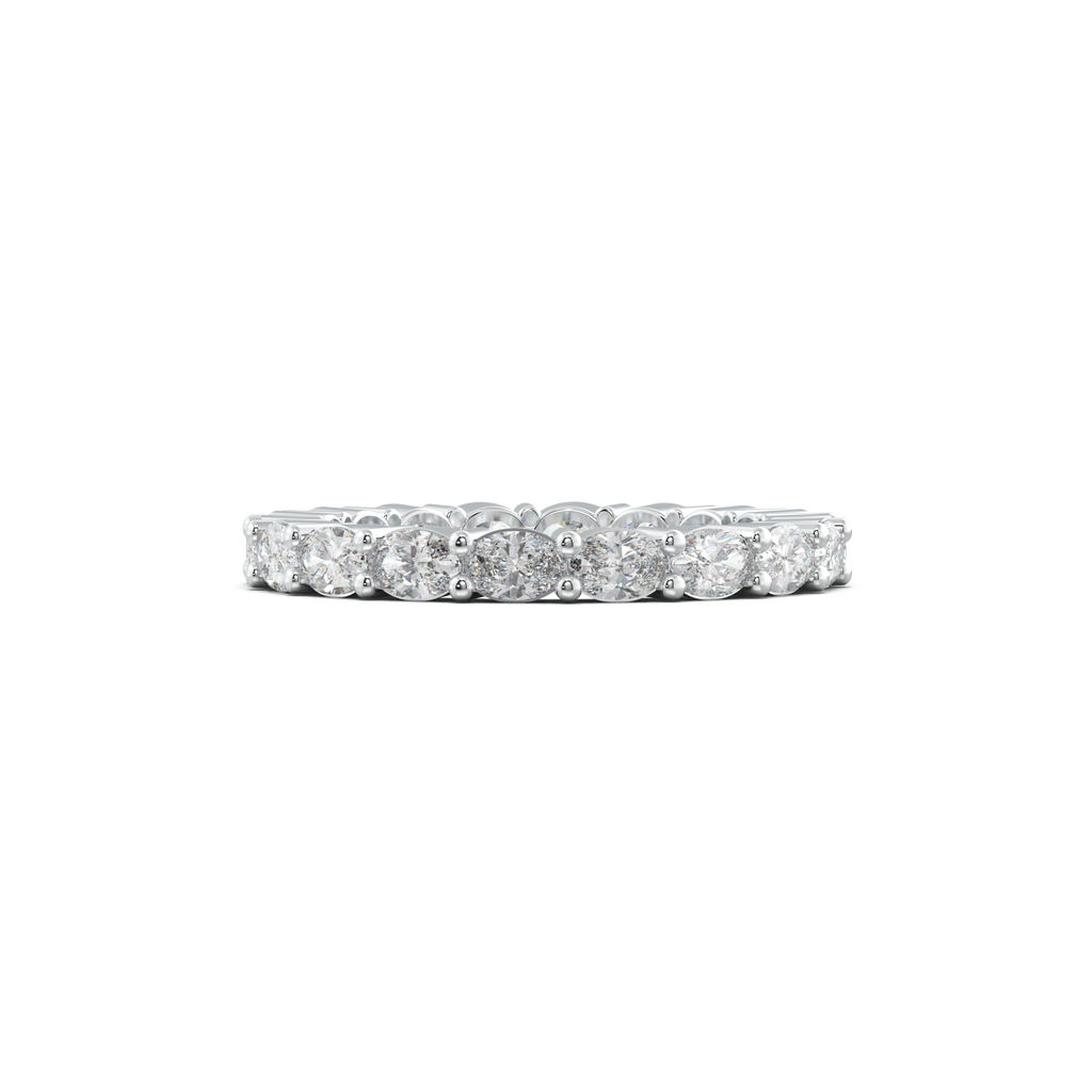 Oval Eternity Wedding Band