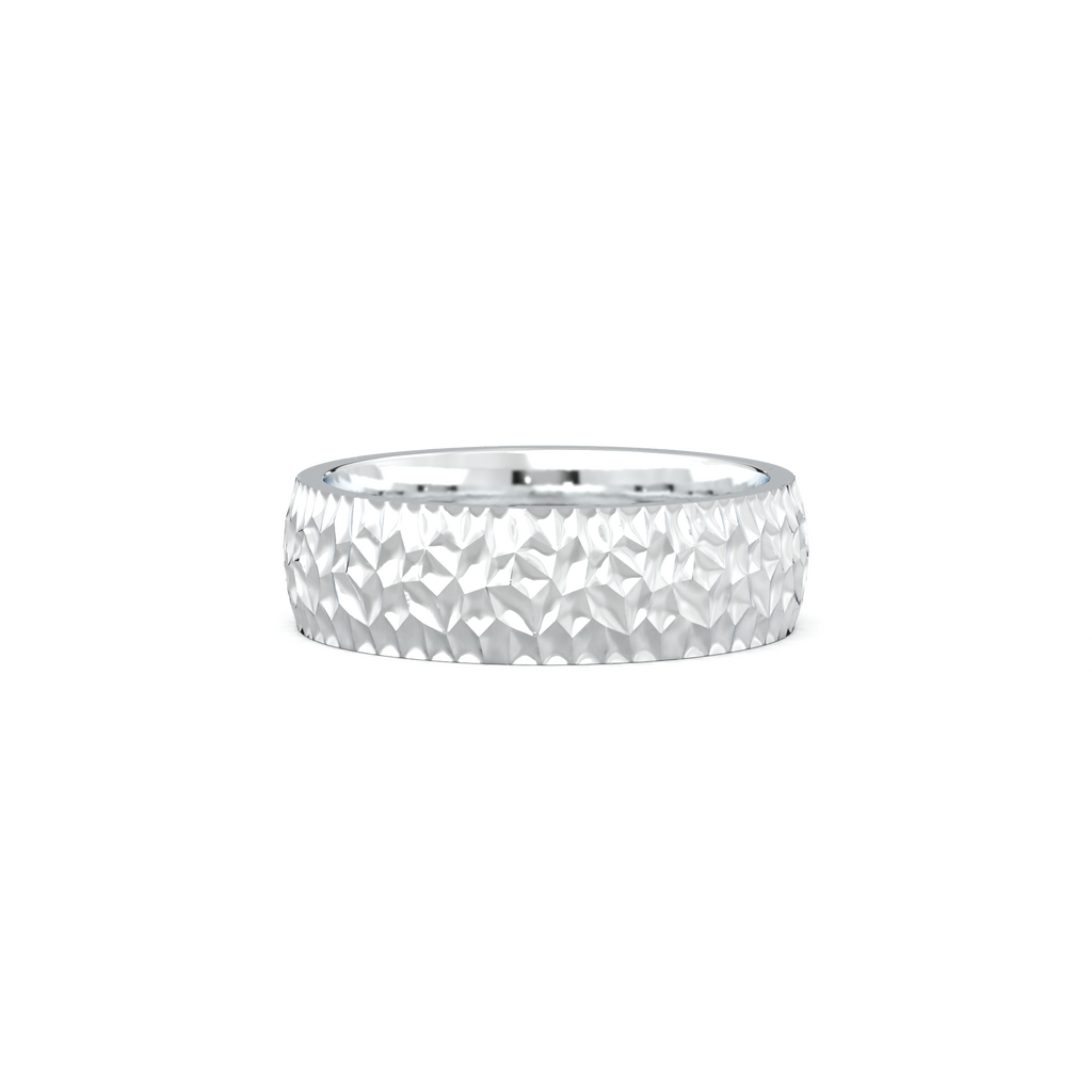 Hammered Texture Men's Band