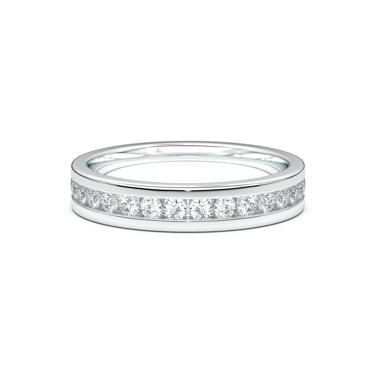Channel-Set Diamond Men's Band