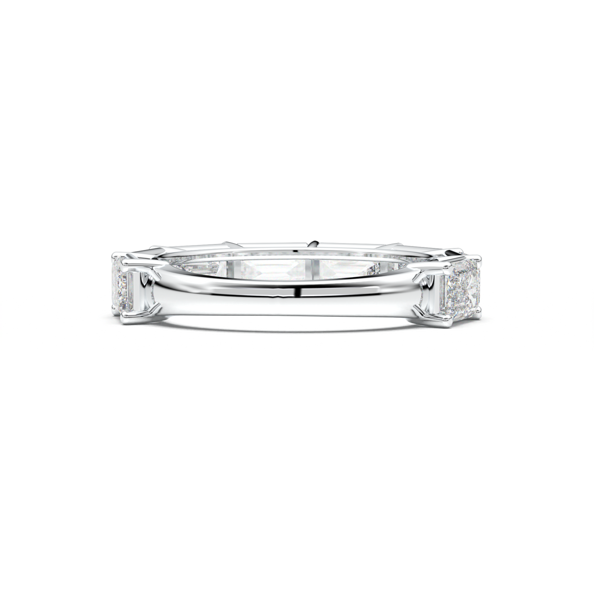 Emerald-Cut Six-Stone Wedding Band