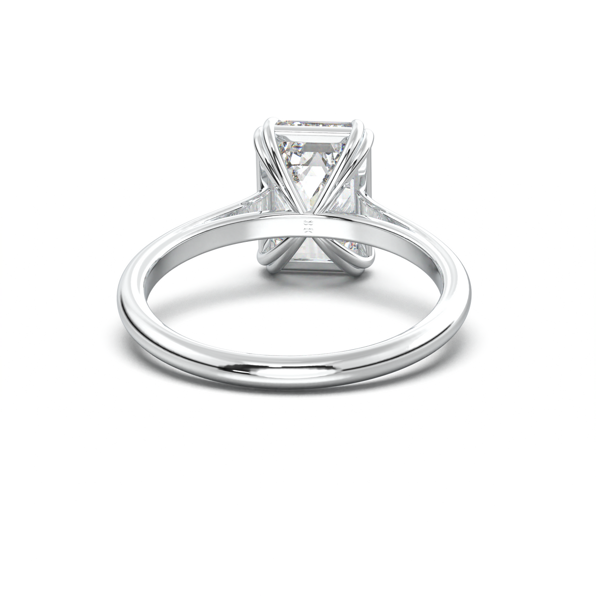 Emerald Solitaire Engagement Ring