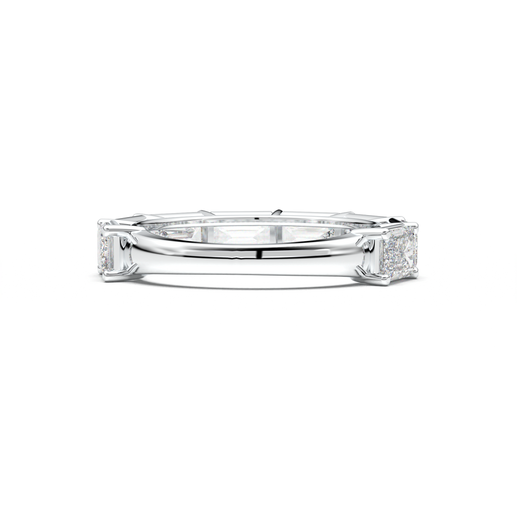 Emerald-Cut Six-Stone Wedding Band