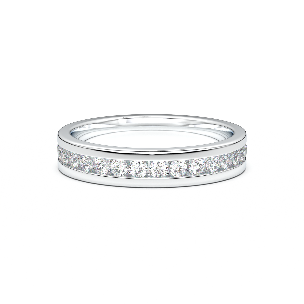 Channel-Set Diamond Men's Band
