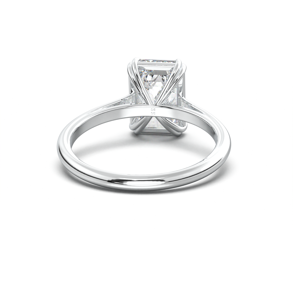 Emerald Solitaire Engagement Ring