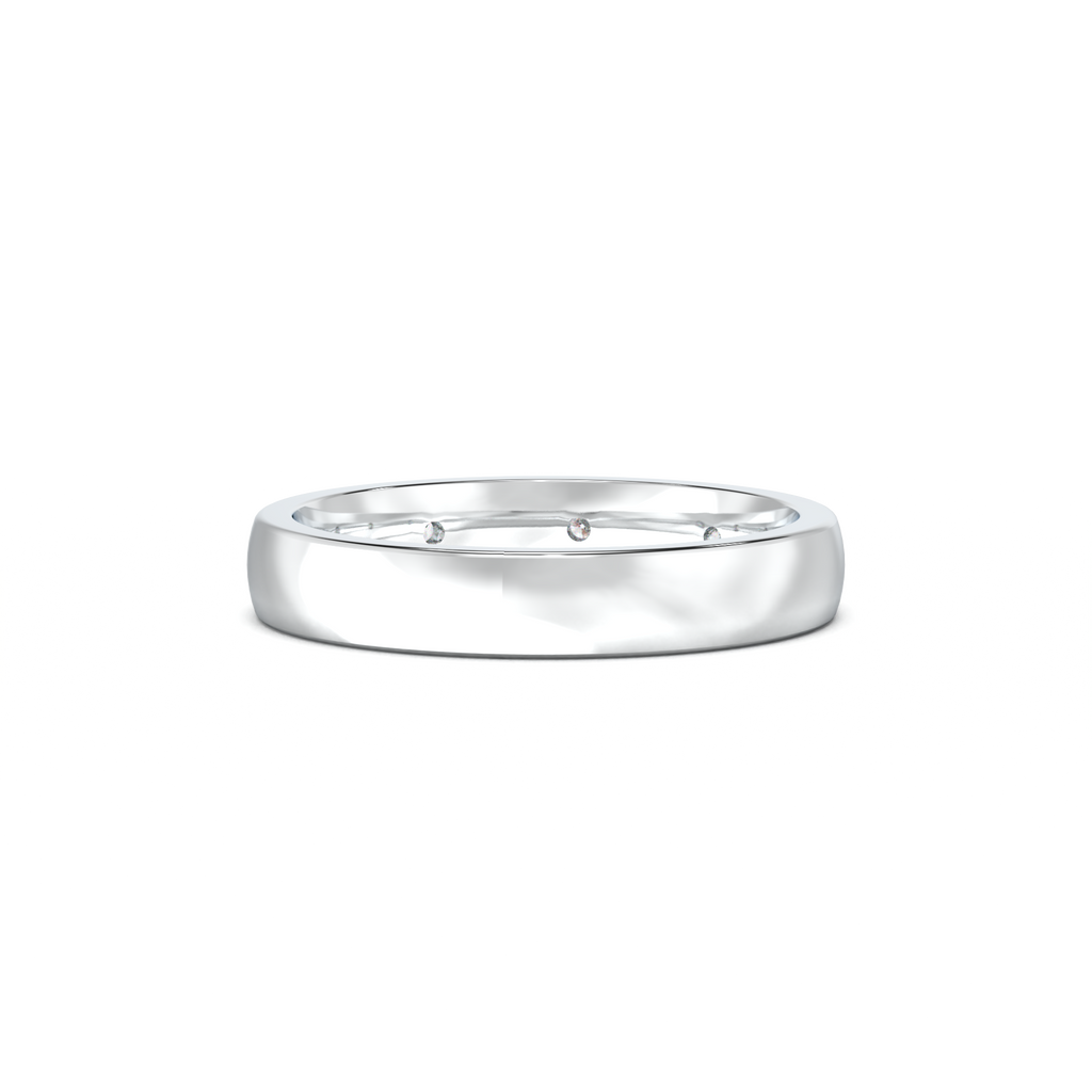 Five-Diamond Flush-Set Men's Band