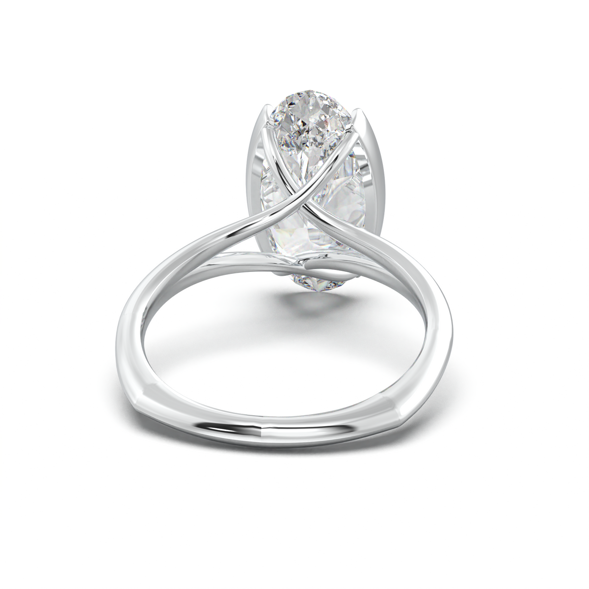 Moval Halo Pavé Engagement Ring