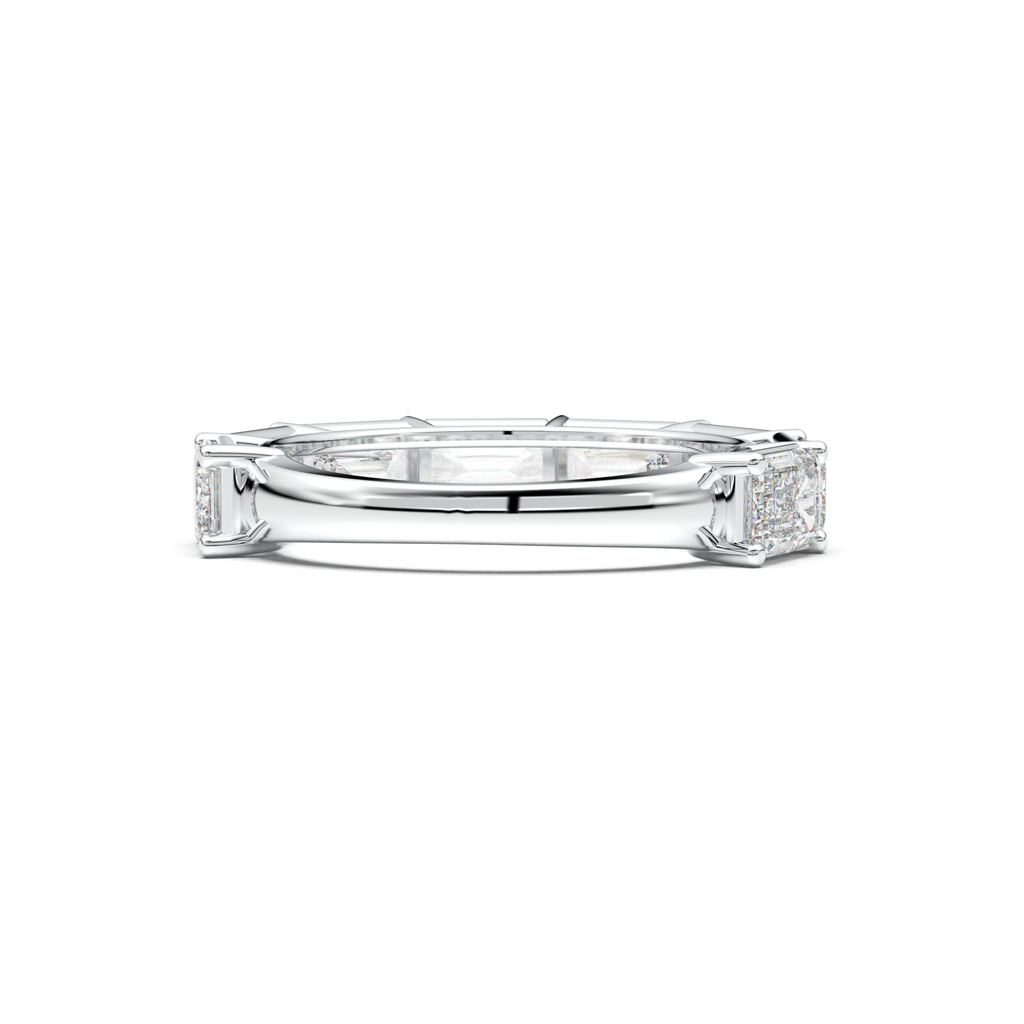 Emerald-Cut Six-Stone Wedding Band