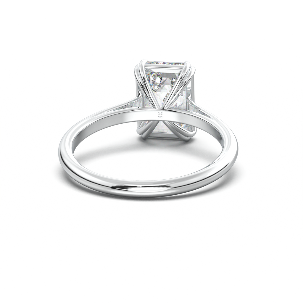 Emerald Solitaire Engagement Ring