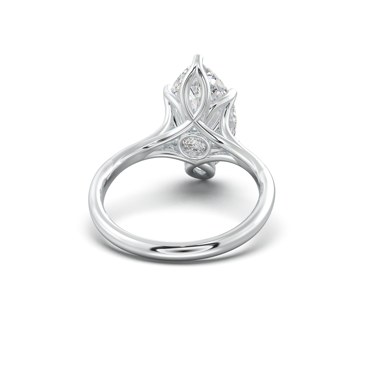 Marquise Solitaire with Hidden Diamond Accent